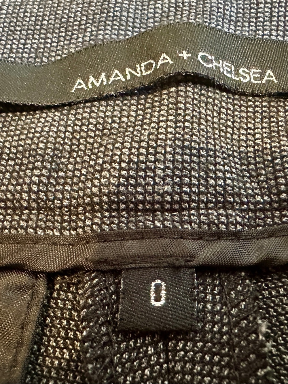 Amanda + Chelsea Charcoal Gray Bootcut Flared Trouser Dress Pants Size 0 NWOT - Picture 2 of 8